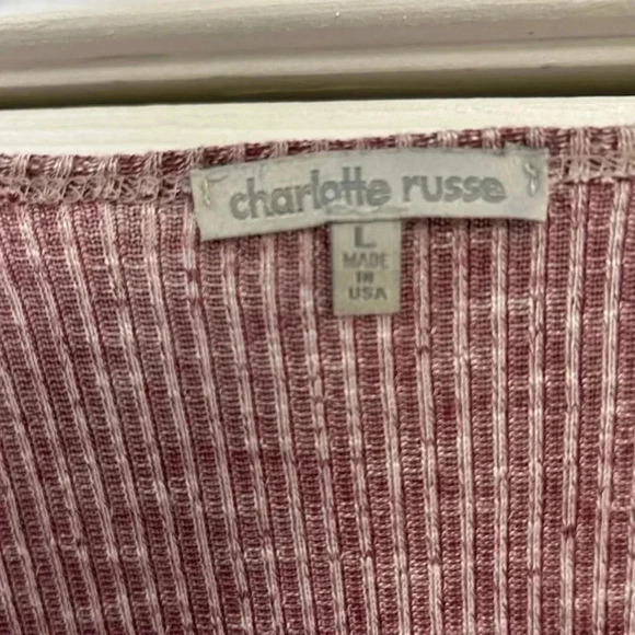 Women’s Charlotte Russe Pink Light Weight Cardigan Size Large - Picture 3 of 3